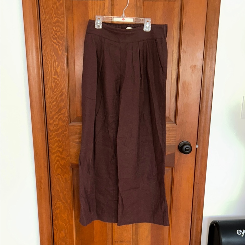 Abercrombie & Fitch Wide Leg Pants - Brown